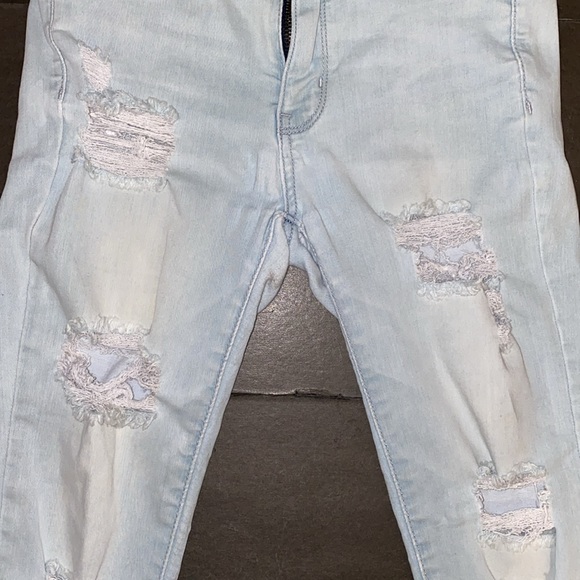 American Eagle Outfitters Size 2 Hi-Rise Jegging Super Super Stretch Distress - Picture 14 of 16